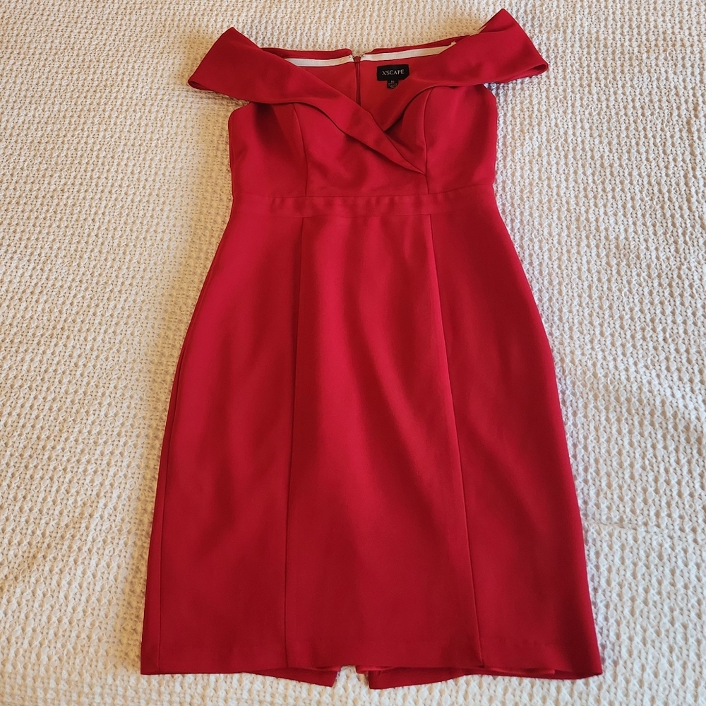Xscape off the shoulder dress